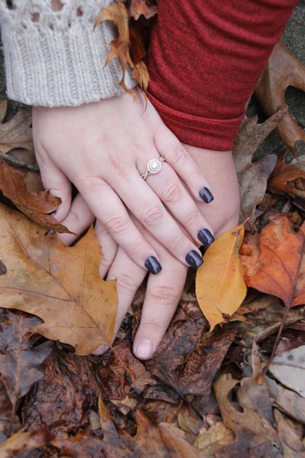 Who has a rose gold ring? - 1