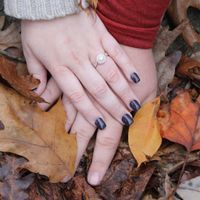 Who has a rose gold ring? - 1