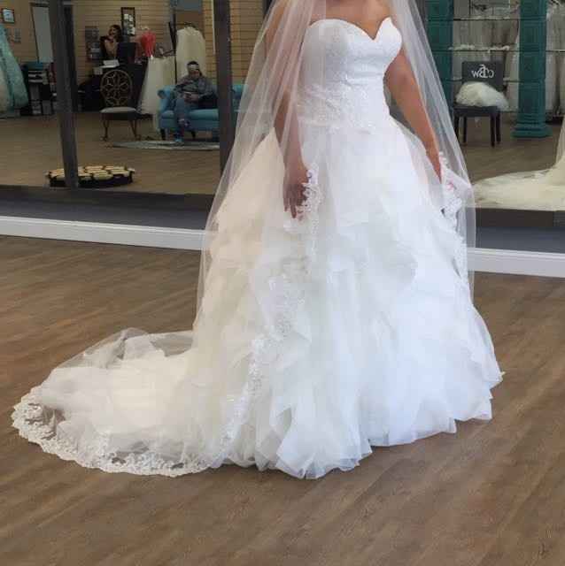 Love my dress and veil