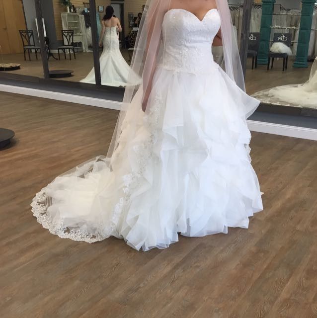 Love my dress and veil