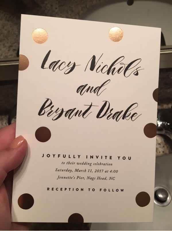 Invites are Here!!!