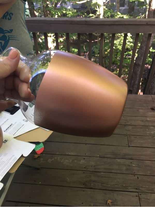 Rose Gold Vase DIY