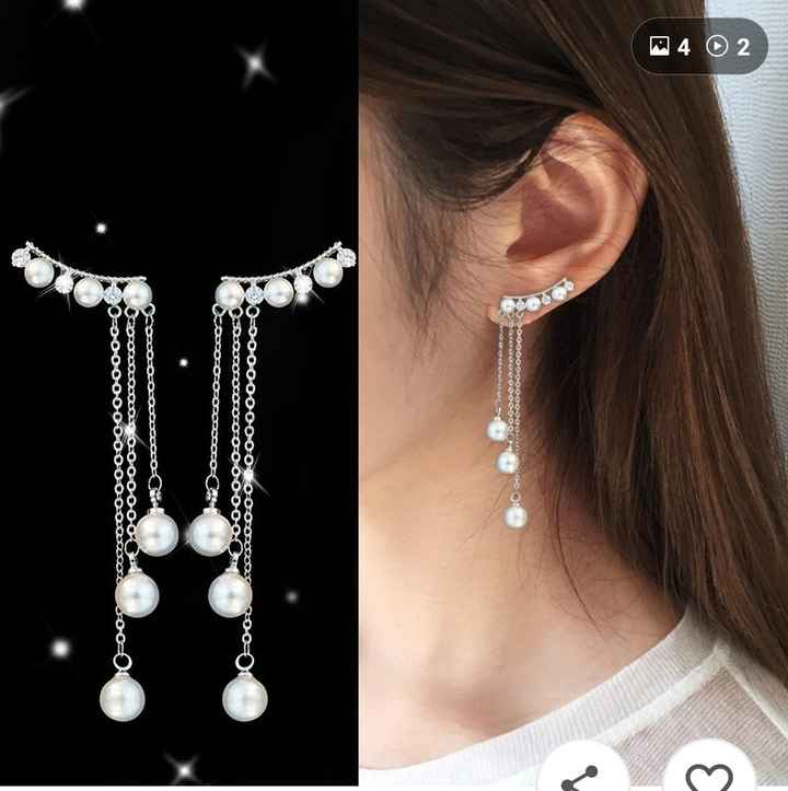 Wedding day earrings multiple piercings Weddings Hair and Makeup Wedding Forums WeddingWire