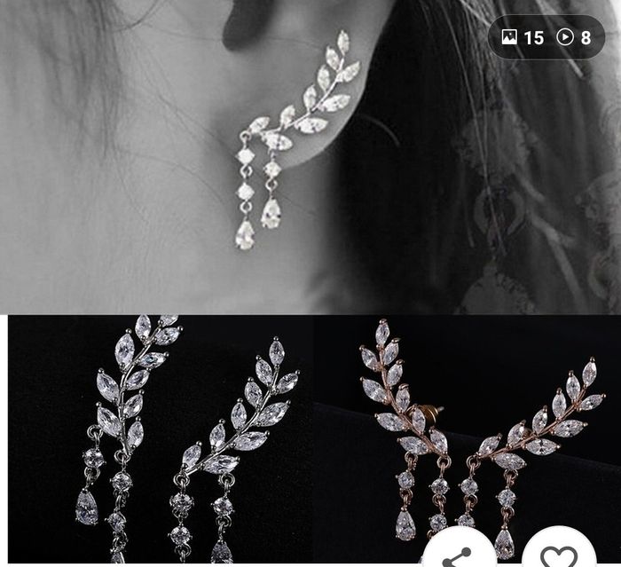 Wedding day earrings- multiple piercings 3