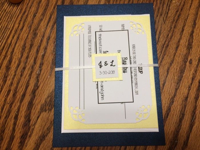 My DIY invitations