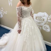 Long sleeve wedding dress - 1