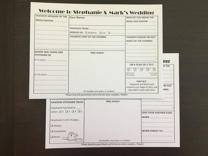 Guest book alternative
