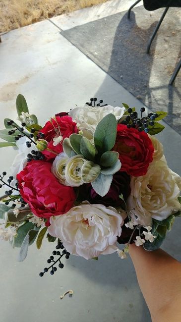 First attempt at my bouquet... Thoughts?