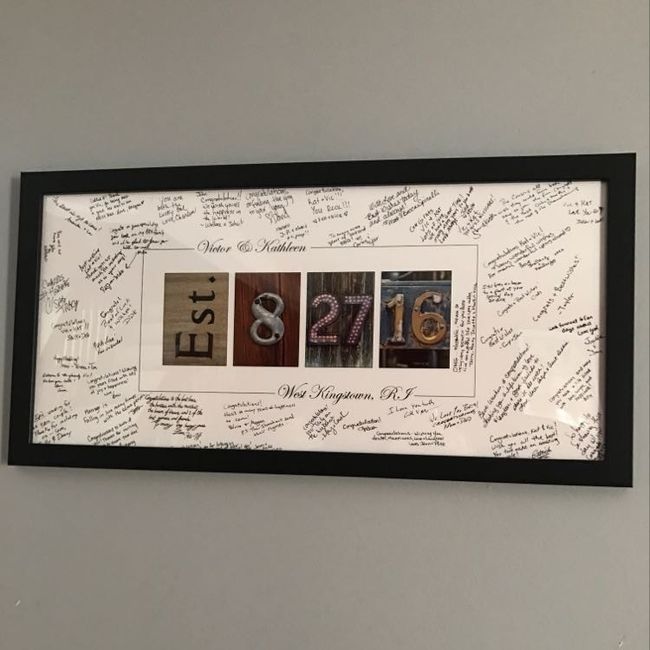 Alternative guest book looks amazing!