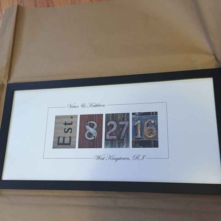 My guest book sign arrived and I love it!