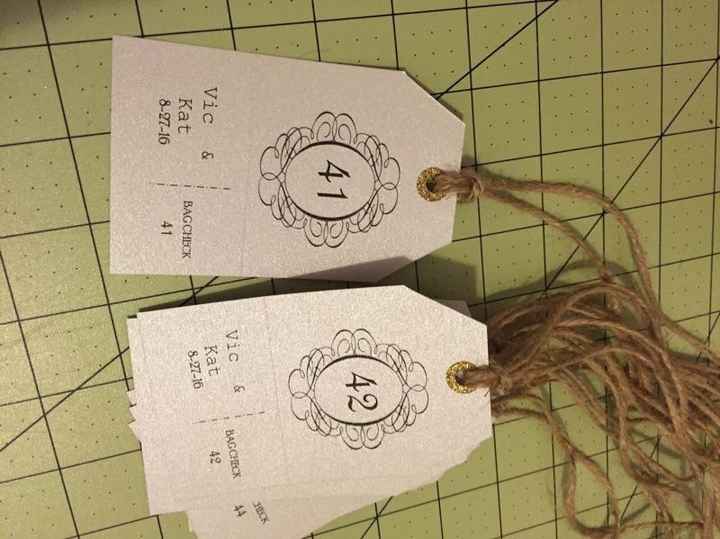 DIY bag check tags