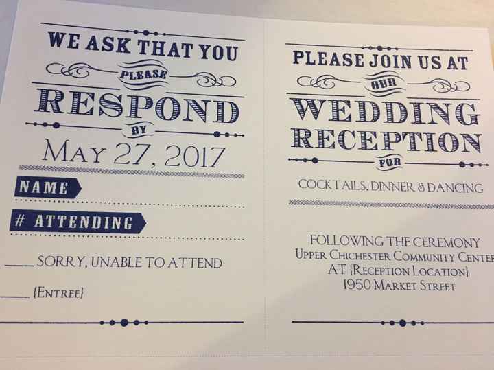 Invitations came in~