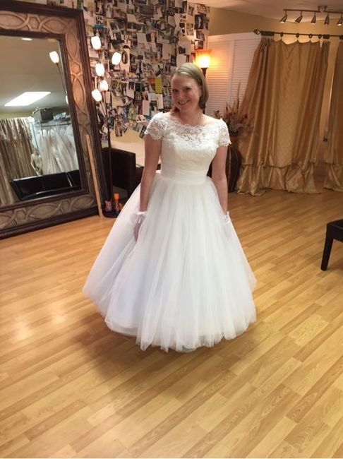 Color tulle added to dress