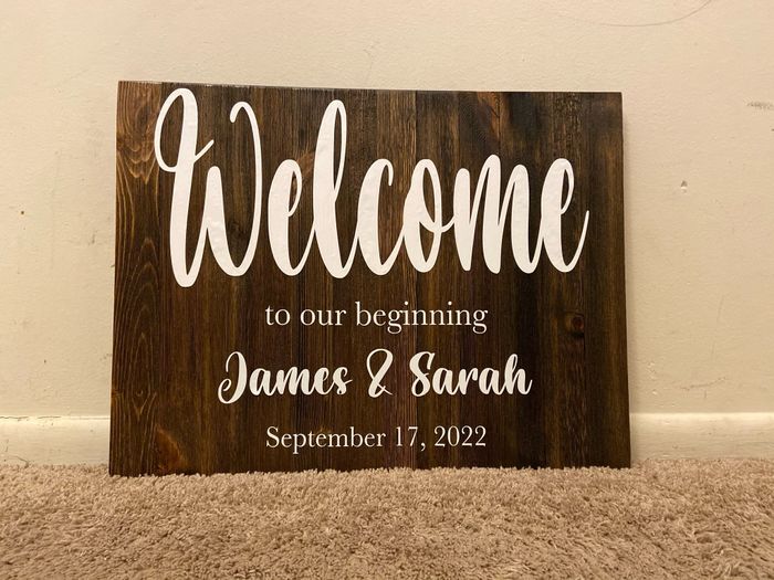 So happy with how my sign turned out!! 3