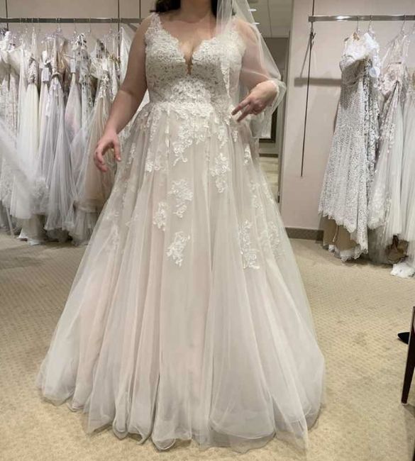 How many dresses did you try on before you found the one? 2