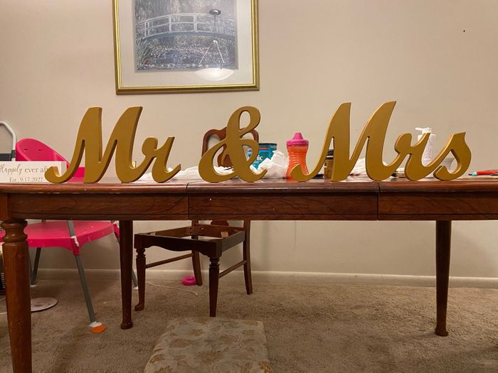 Help me decide on a Mr. & Mrs. sign! 3