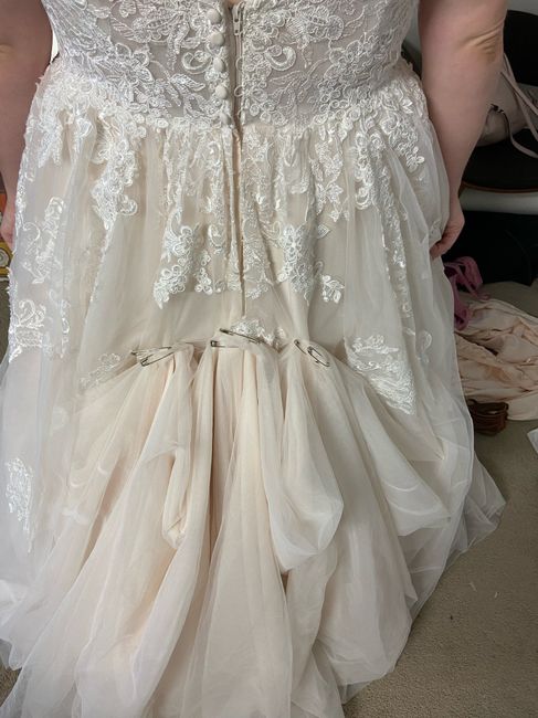 Can i see a picture of your dress bustled? - 1