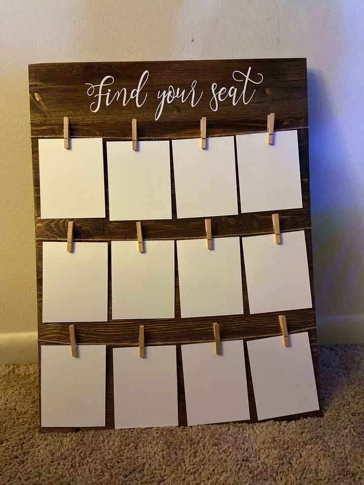 Made my own “find your seat sign”, Weddings, Do It Yourself, Wedding  Forums