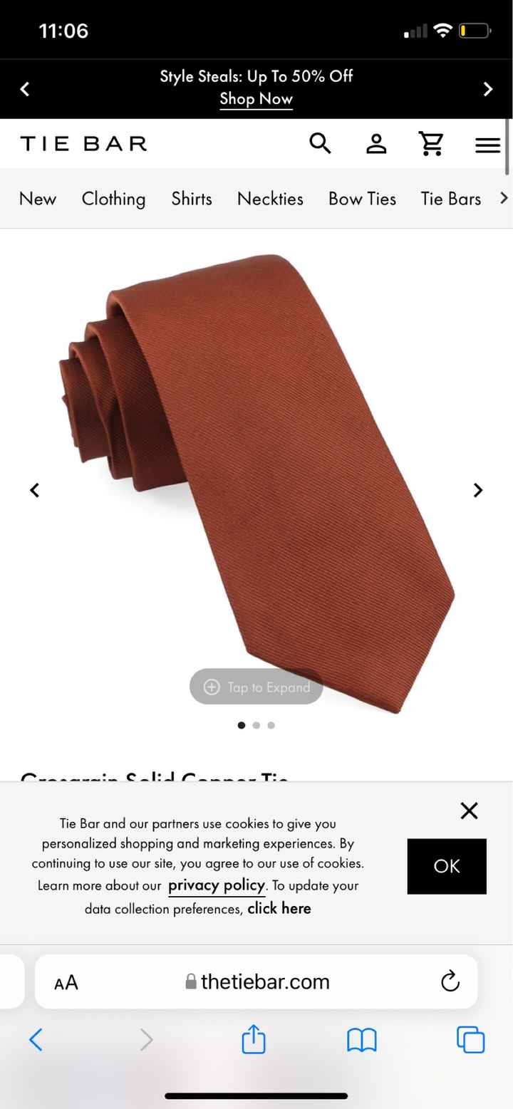 Burnt orange bridesmaid dresses - 1