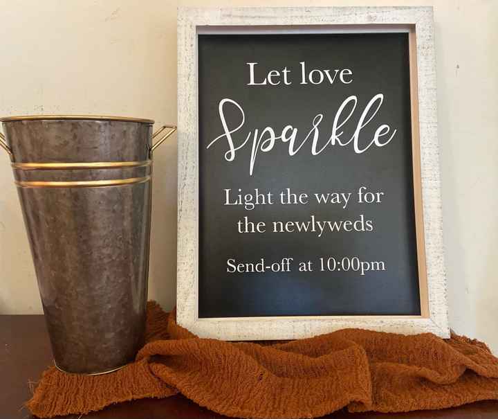 Obsessed with making signs for my wedding - 1