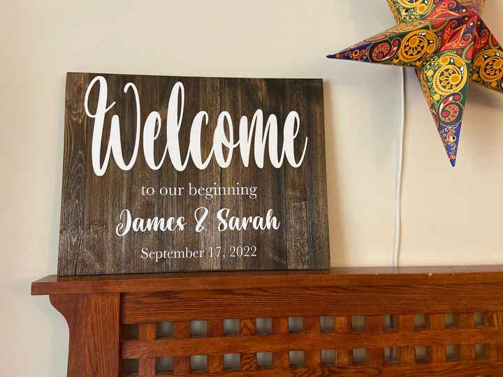 Acrylic welcome sign? Light up sign for head table? - 1