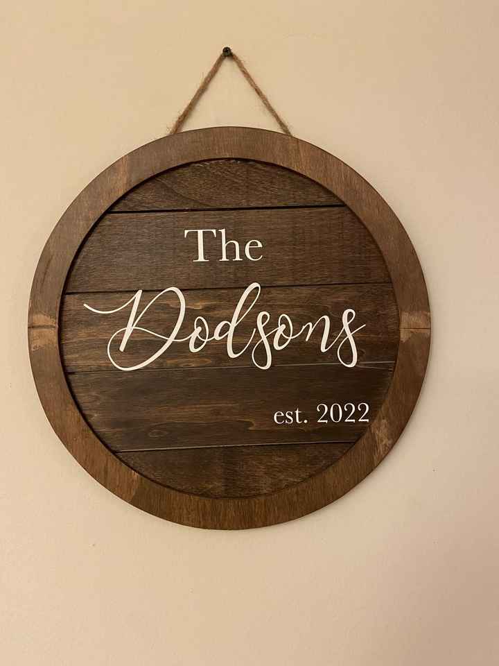 Sign behind sweetheart table! - 1