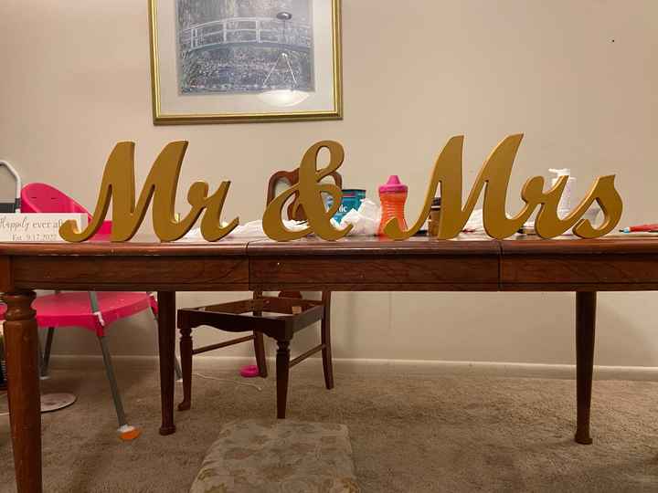 Help me decide on a Mr. & Mrs. sign! - 1