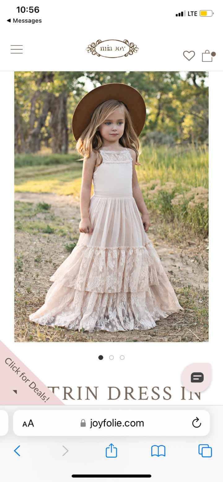 Flower girl dress color - 1
