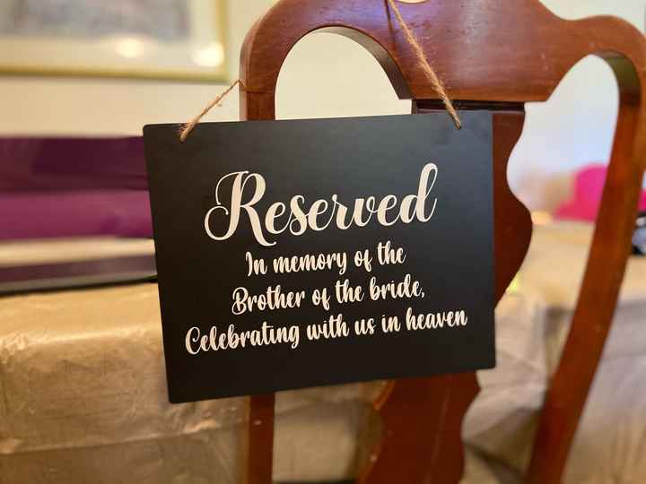 Honoring Family That Have Past At Our Wedding - 1