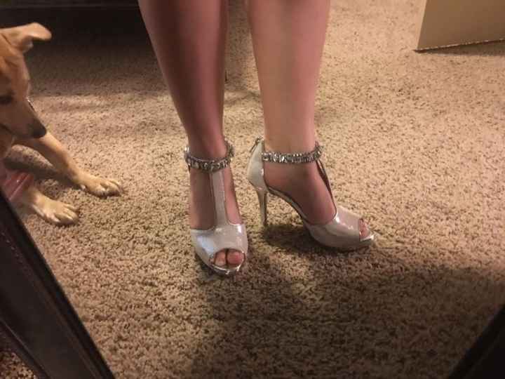 Yes I'm wearing my wedding shoes around the house