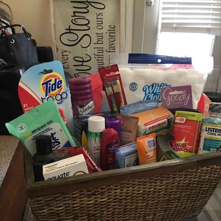 Wedding day survival kit