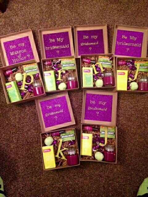 Show me your "bridesmaid boxes"