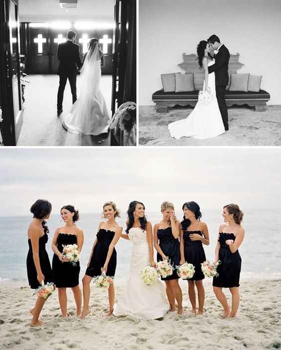 Black bridesmaids dresses