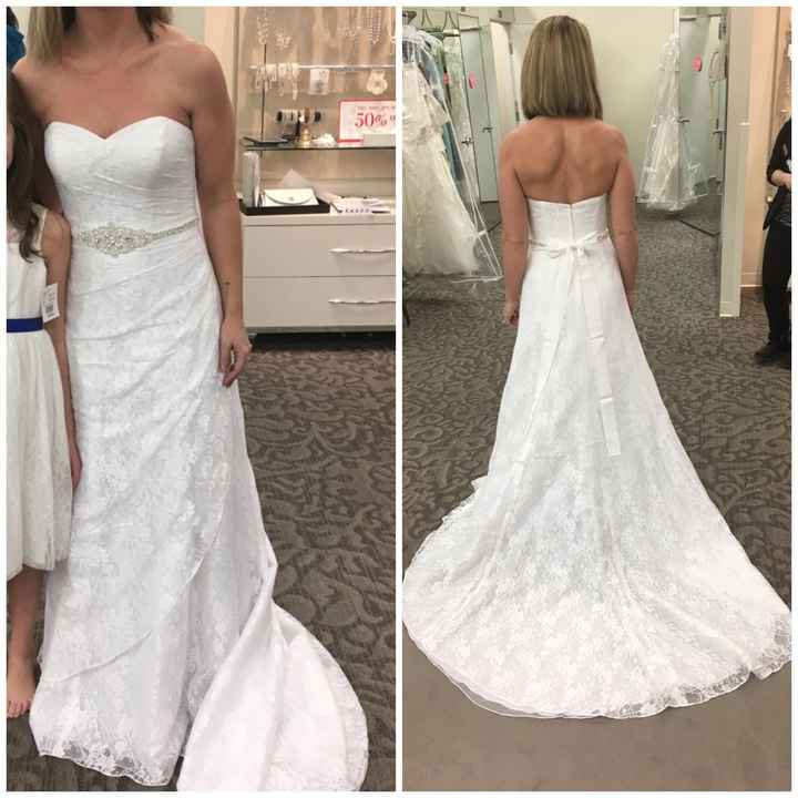 I wanna see your wedding dress!