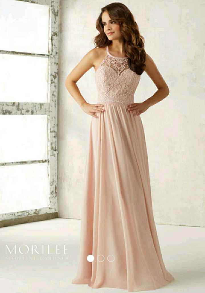  Bridesmaid dresses: worried it doesnt go with my dress - 1