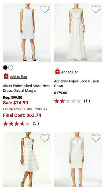 Short white dress
