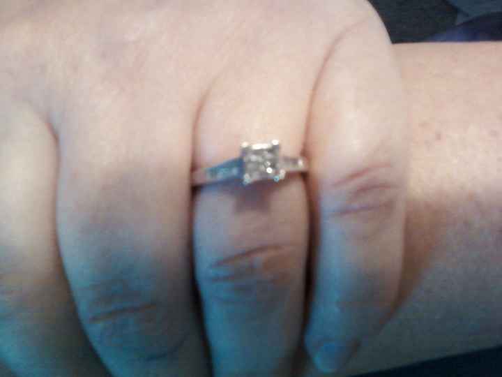 I'd love to see everyone's engagment rings.