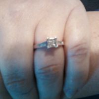 I'd love to see everyone's engagment rings.