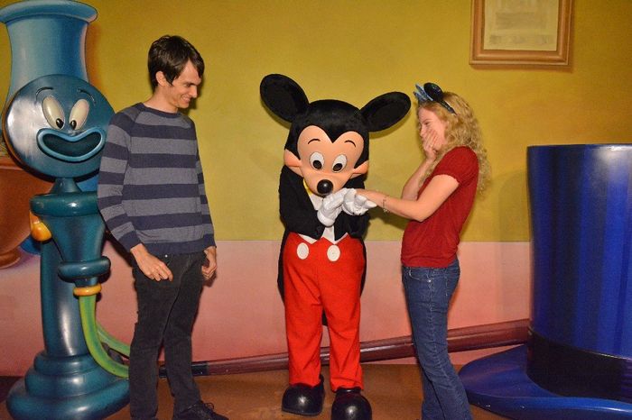 Telling Mickey Mouse about the Proposal 