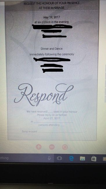 Formal invitations