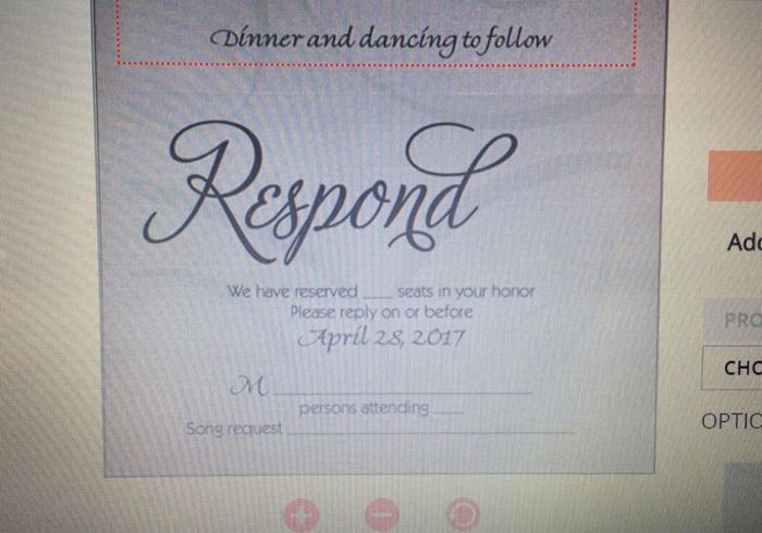 Formal invitations
