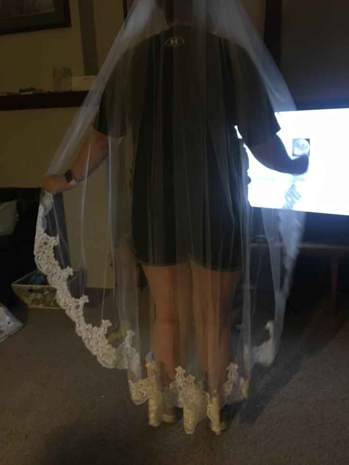 Is my veil too long for my dress? - 2