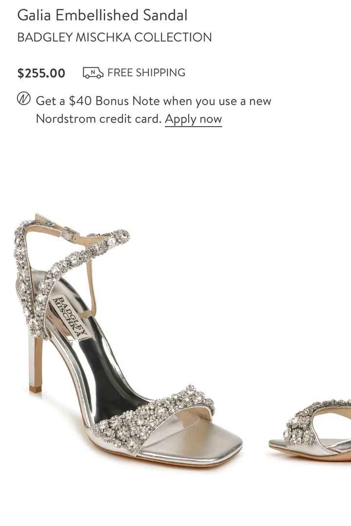 What shoe would go best with a silver dress?? 3