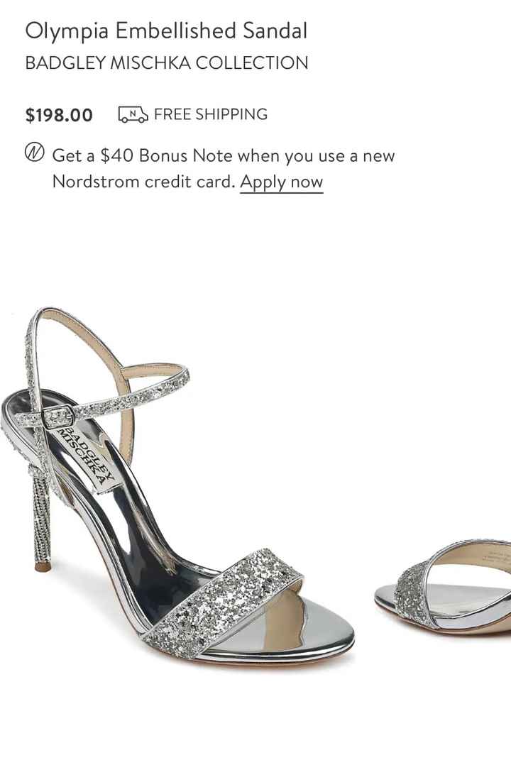 What shoe would go best with a silver dress?? 5