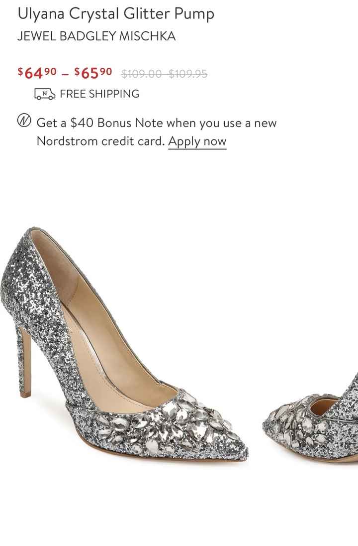 What shoe would go best with a silver dress?? 6