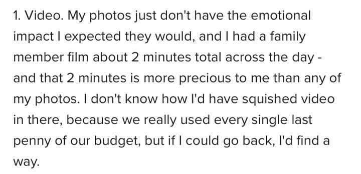 Is it worth it to have a videographer? 1