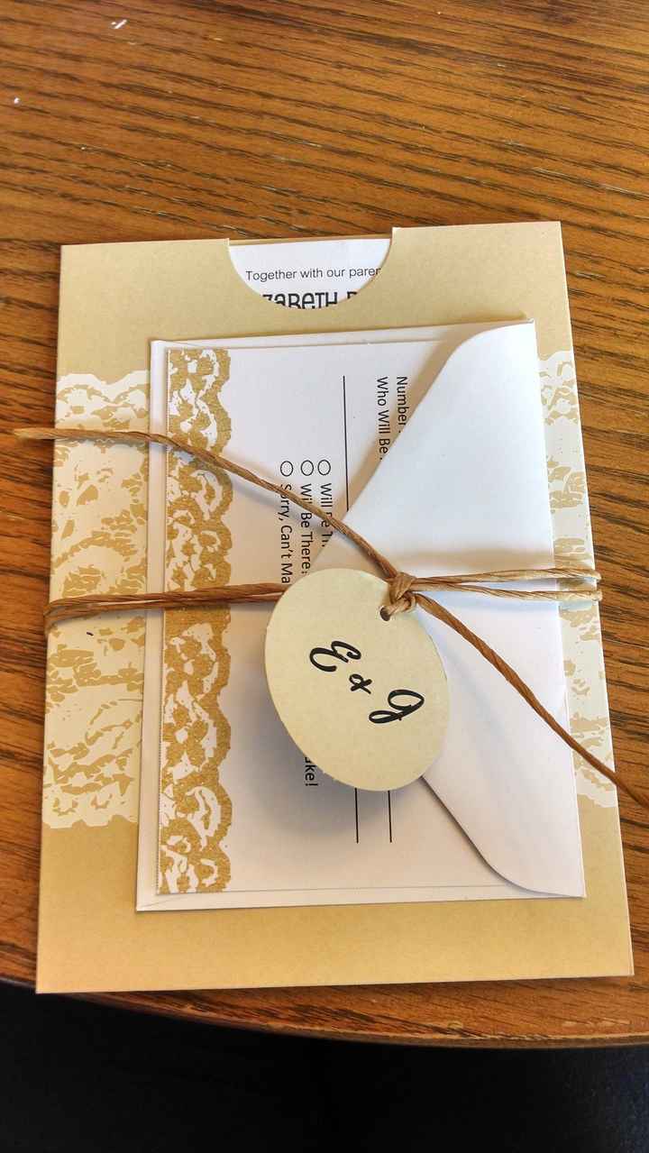 Finally DIY invitations done and mailed!