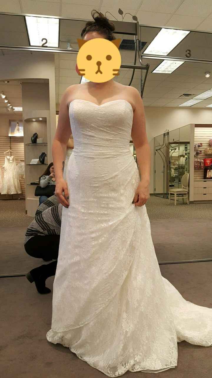 Tried on some dresses last weekend...