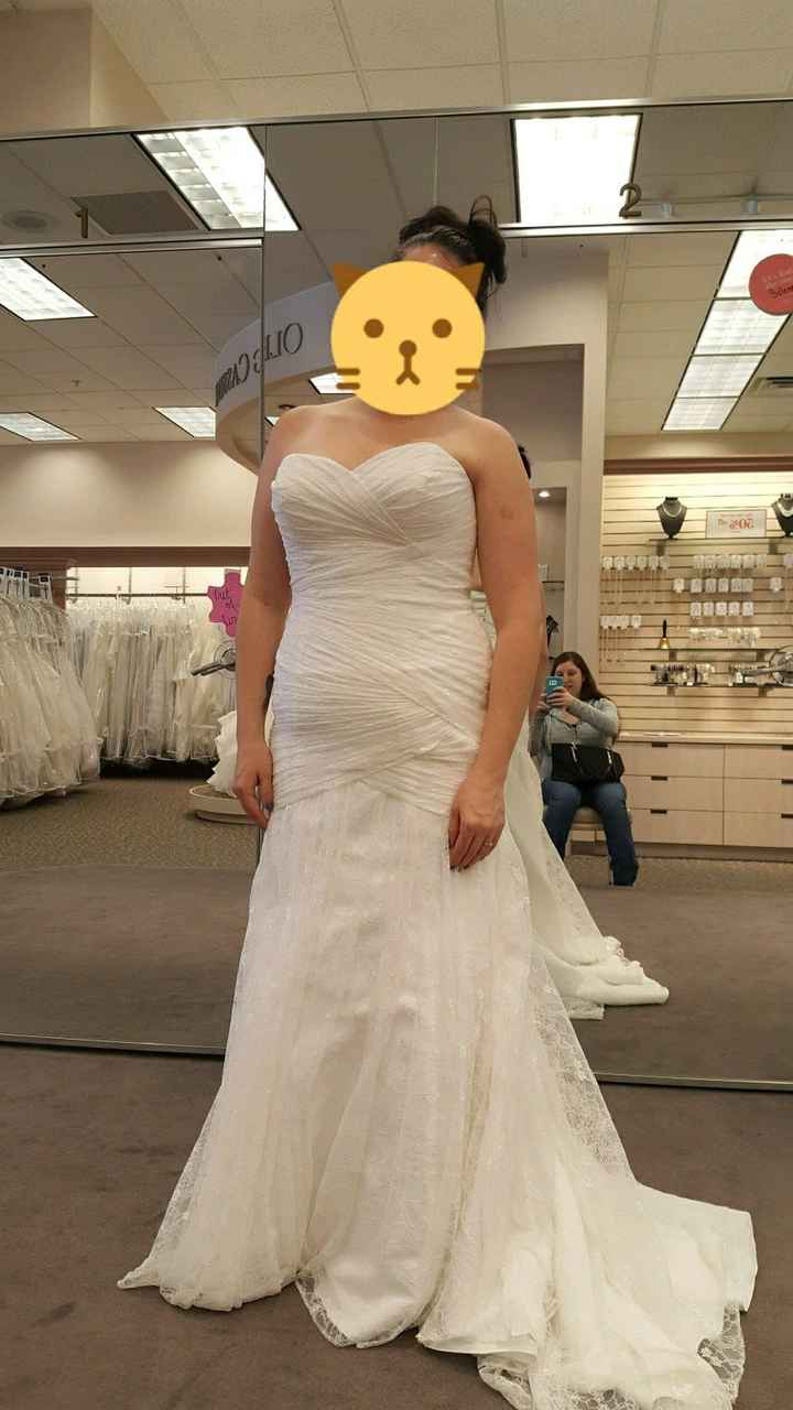 Tried on some dresses last weekend...