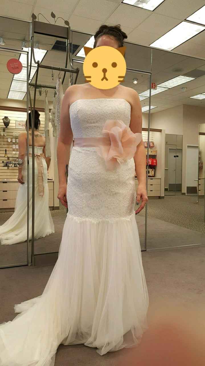 Tried on some dresses last weekend...